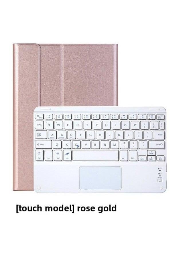 Generic For Lenovo Small Pad Protective Case Pro2022 Tablet 10.6 Bluetooth Keyboard Touch M10plus Leather Case-Color:Rose Gold + (Touch)-Product Type:Lenovo Tab M10 3rd Gen TB-328FU 10.1 Inch  - Image 1
