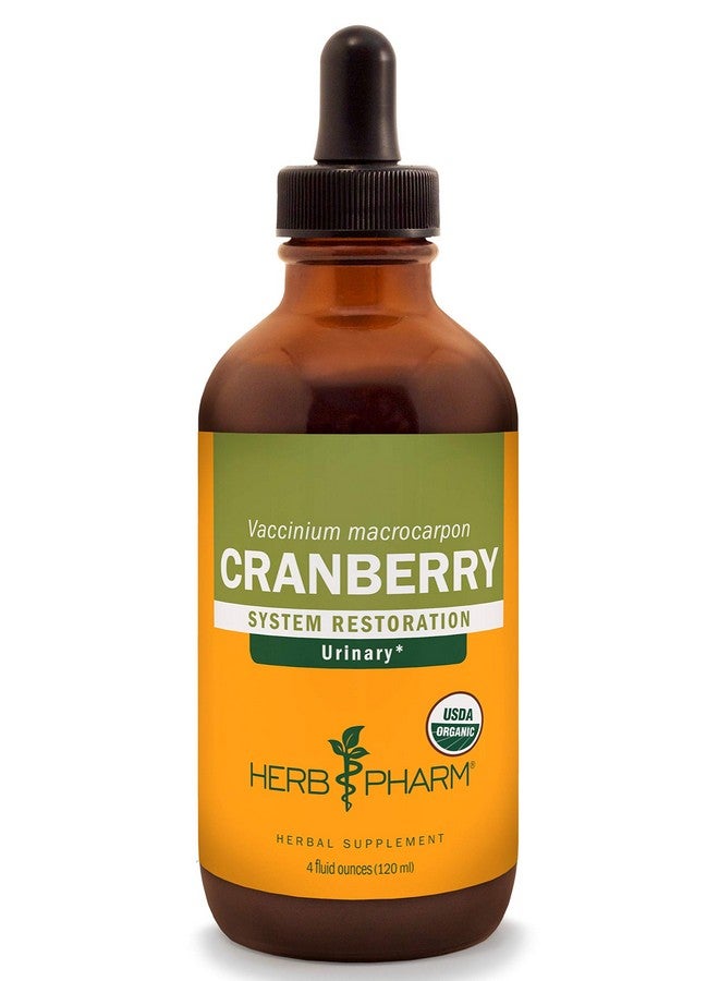 Herb Pharm Certified Organic Cranberry Liquid Extract for Urinary Tract Support - 4 Ounce - Image 1