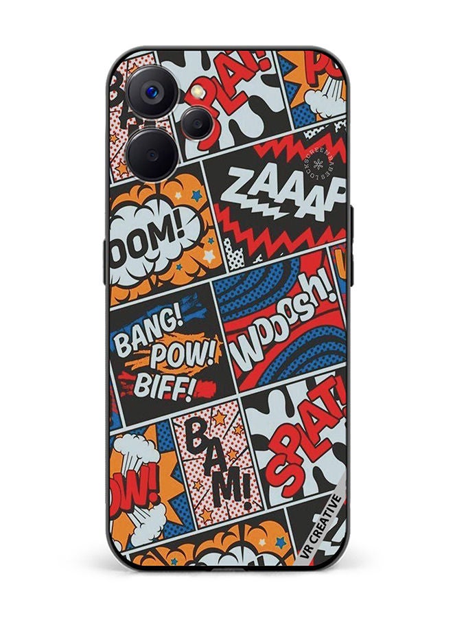 VR CREATIVE Protective Case Cover For Realme 10 5G Pop Art Design Multicolour - Image 1