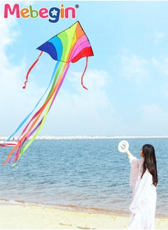 MEBEGIN 400*170cm Colorful Huge Kite with 200m Line for Kids and Adults,Double Line String Easy to Fly for Beach Trip Park Family Outdoor Games and Activities  - Image 1