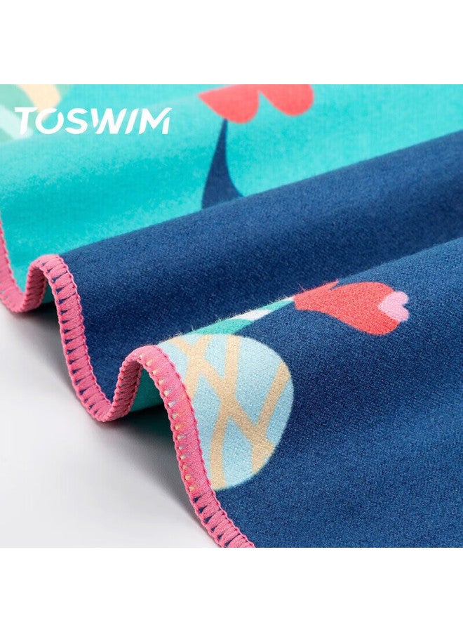 Toswim Children's Quick-drying Bath Towel, Swimming Towel, Absorbent Towel, Travel Towel, Fast-drying Beach Towel, Greedy Bear - Image 5