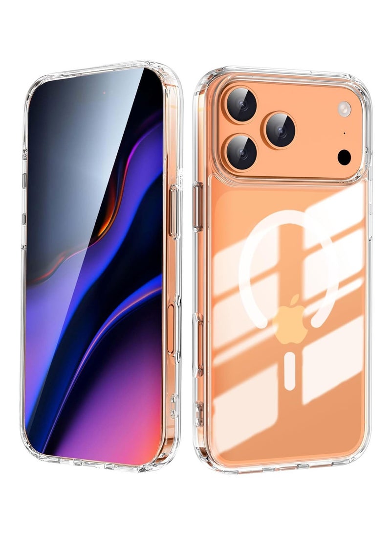 SJet Magnetic Case for iPhone 17 Pro Max Magsafe Cover, Shockproof Protection, Anti-Yellow & Anti-Scratch - Image 1