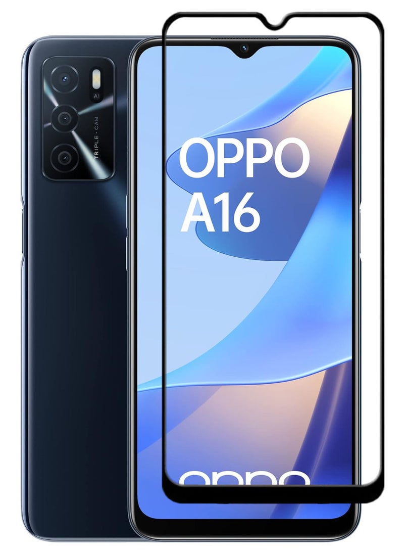 ACLIX Antistatic ESD Dustproof Premium Quality High Definition Tempered Glass Screen Protector Designed For Oppo A16 - Image 1