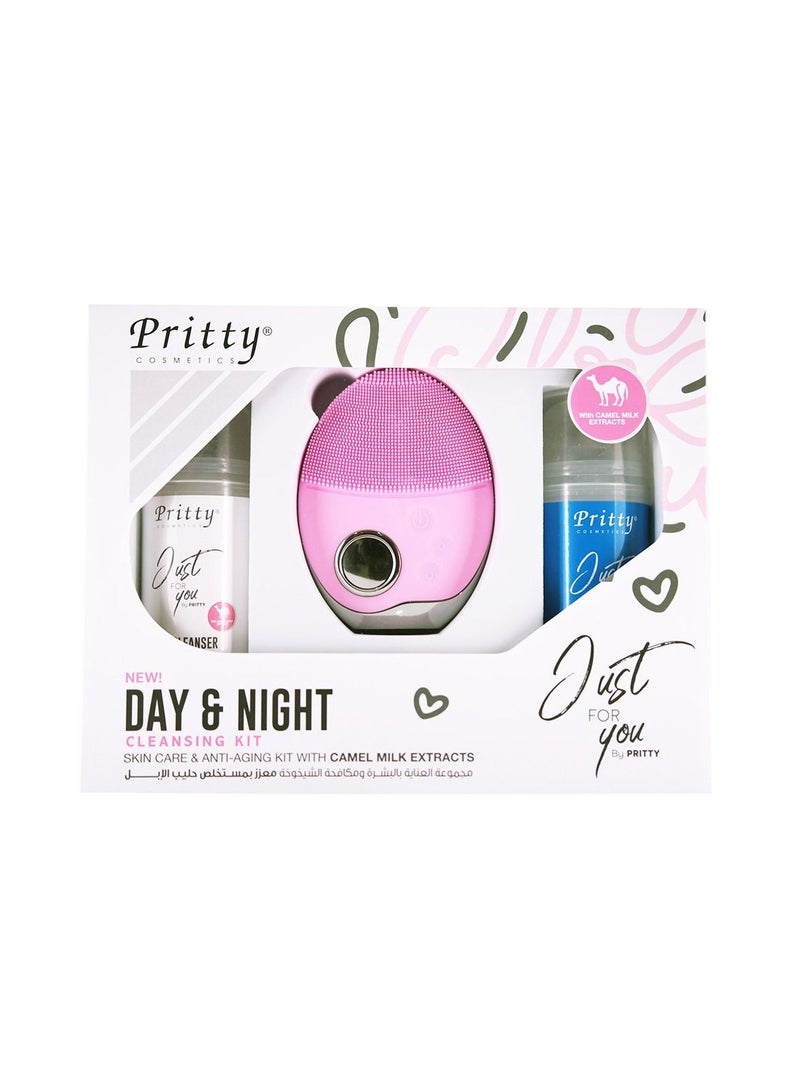 Pritty Day & Night Facial Cleansing Kit - Image 2