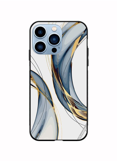 Protective Case Cover For Apple iPhone 14 Pro Max Digital Art Layers Design Multicolour