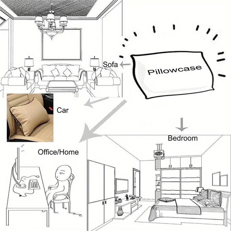 Ethnic Rectangular Cushion Homestay Bedroom Lumbar Pillow Sofa Back(Color-10,50x70cm) - Image 3