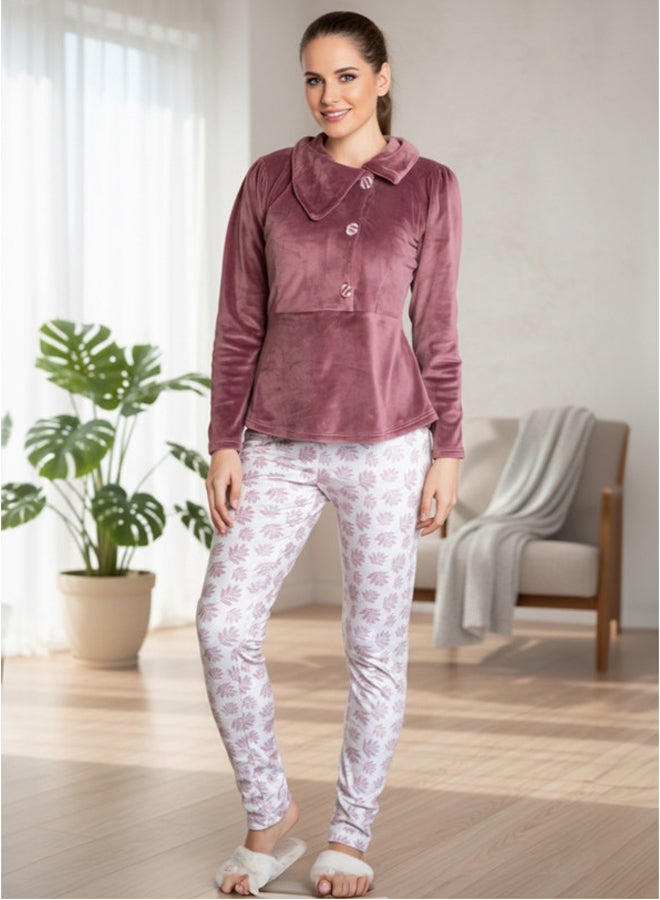 Familia Homewear Cashmere Velvet Pajama Set - Image 2
