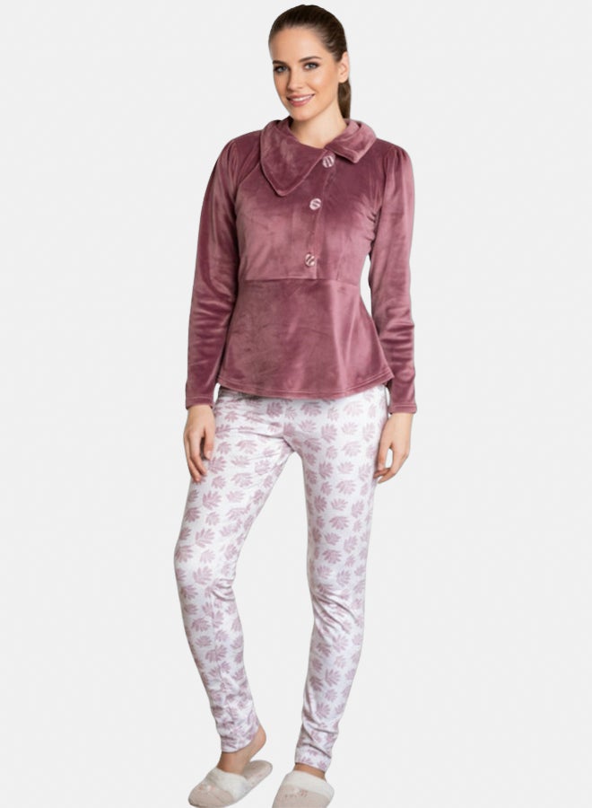 Familia Homewear Cashmere Velvet Pajama Set - Image 1