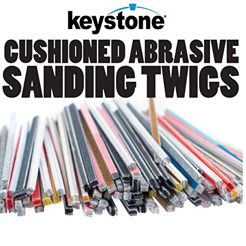 Keystone 100 Pcs Sanding Twigs Kit Ideal for Woodworking, Sanding Sticks for Plastic Models, Arts, Crafts, Assorted Mixed Grit Abrasive Polishing Sticks for Wood, Metal, Plastic (100 Pcs) - Image 2