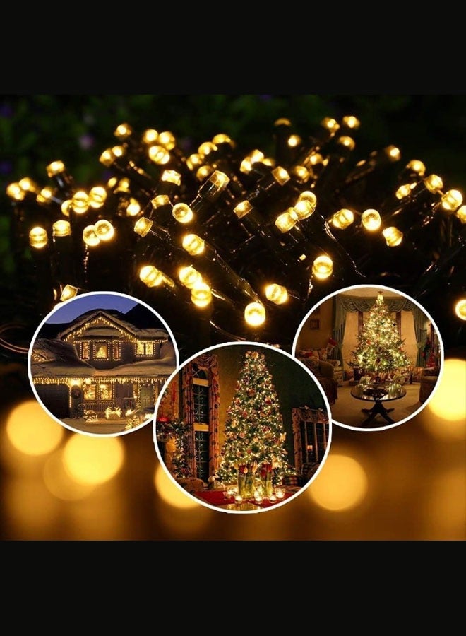 Solar String Lights 25M 200 LED Waterproof (Warm White) - Image 1