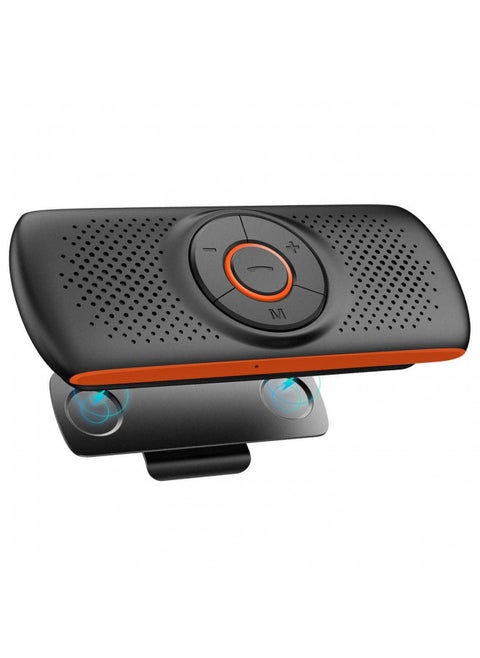 NETVIP Bluetooth Handsfree Speakerphone for Cell Phone, Wireless Car Kit Music Player Adapter with Back-Clip Portable Bluetooth Speaker for Home/Sport/Outdoor, Work with Siri/Google Assistant/TF Card