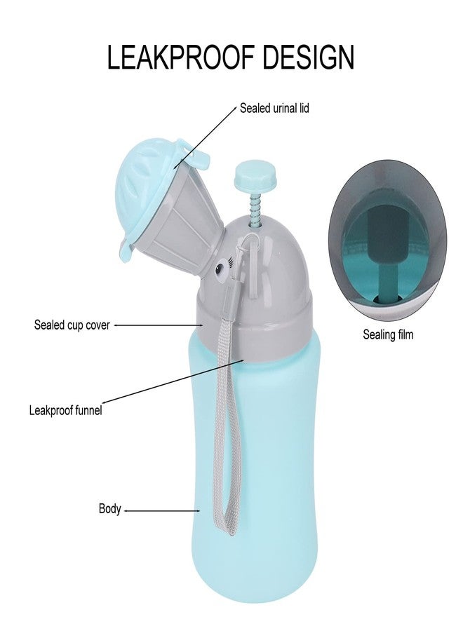 Depisuta Travel Urinal Portable Potty Pee Cup for Kids, Leakproof Urinal Emergency Toilet for Camping Car Travel and Kid Potty Pee Training Pee Bottle for Toddlers Kids (Blue for Boy) - Image 5