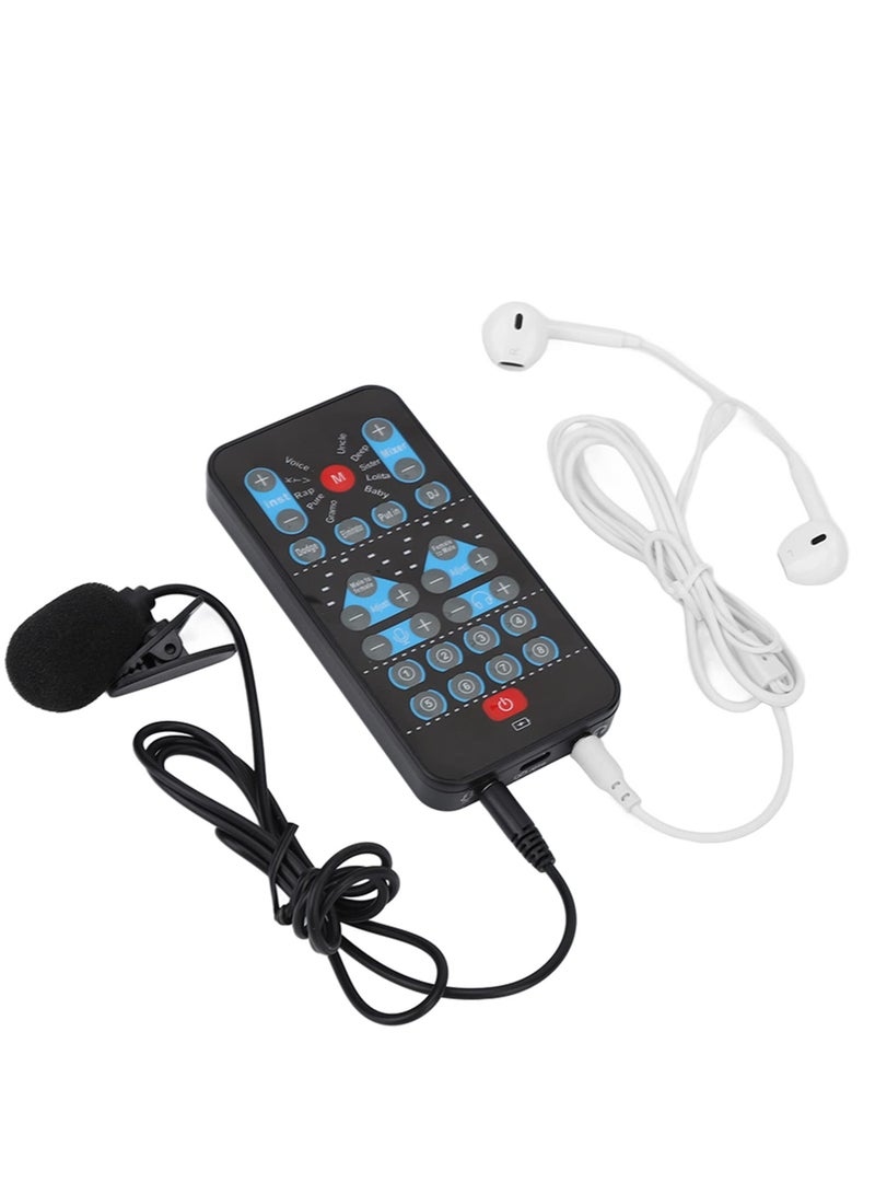 SYOSI Mini Voice Changer Device, Portable 8 Sound Effects Support Multi Languages Handheld Sound Card for Adults, Kids, PC Mobile Phone, Hide Your Real Voice, Beginner Friendly, 8 Fixed Sound Effects - Image 5