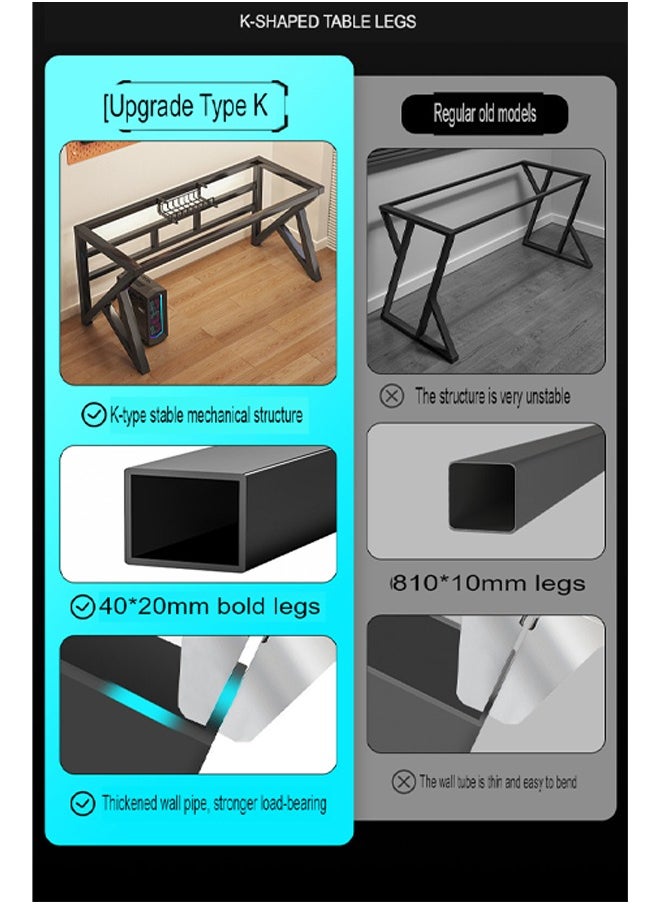 NKX - Ergonomic K Shaped Gaming Desk Computer Desk Writing Desk 120 CM - Image 1