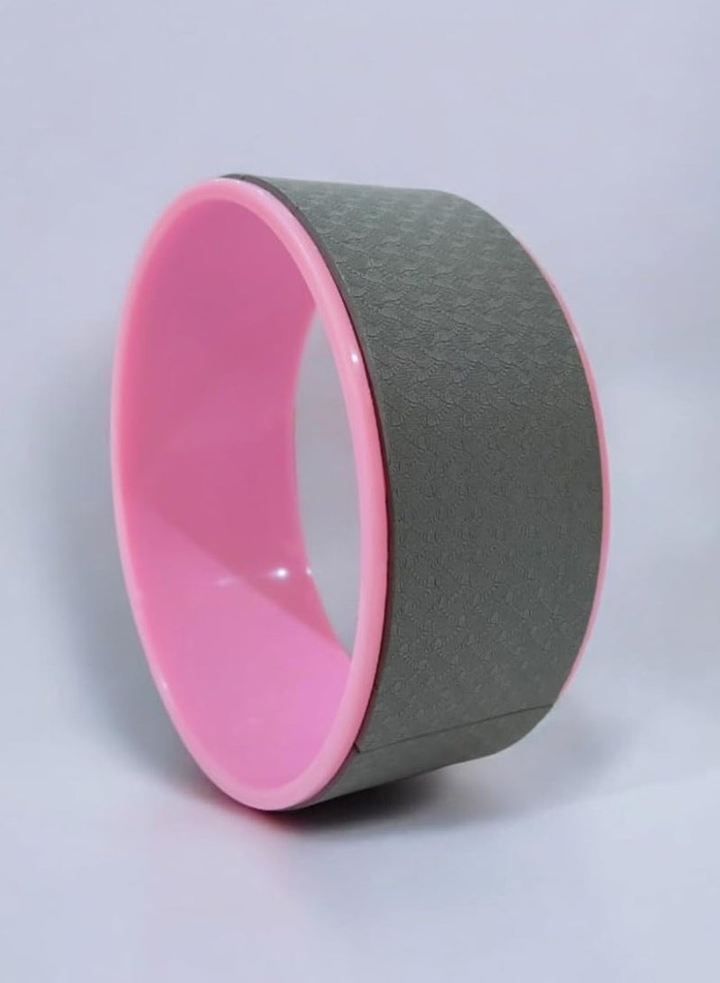 Generic Yoga Circles Pilates Professional Waist Shape Bodybuilding Gym Workout Yoga Wheel Back Training Tool For Fitness - Fuchsia * Pink 