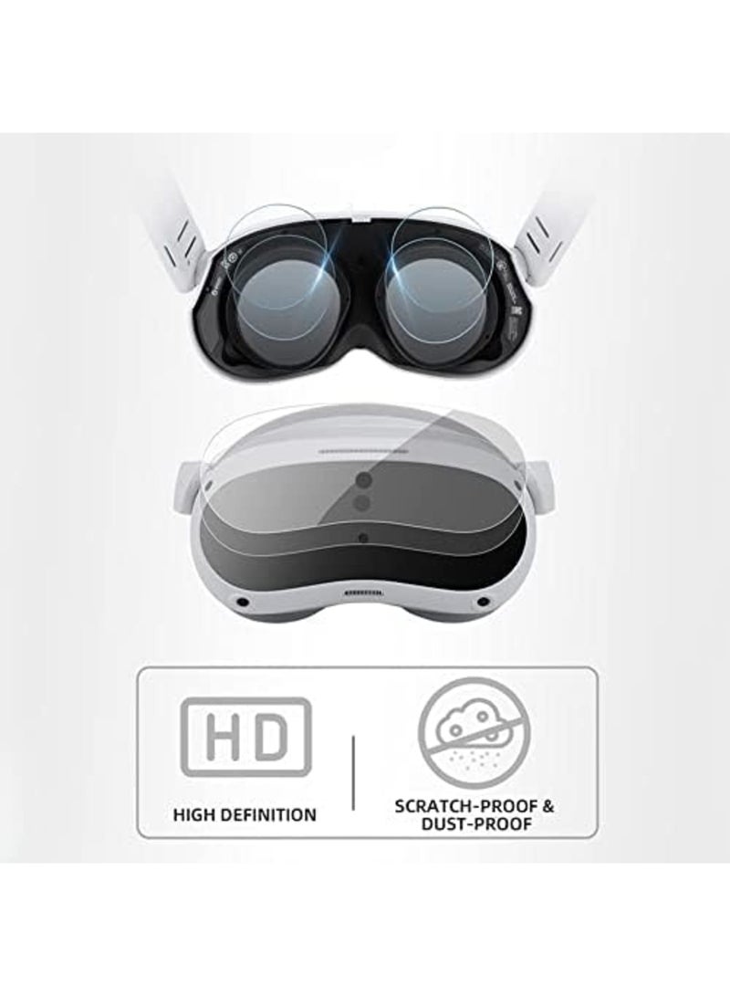 PICO 4 VR Headset  Glasses Protective Film Set, HD Anti-scratch Soft Film Cover for Clear View - Image 5