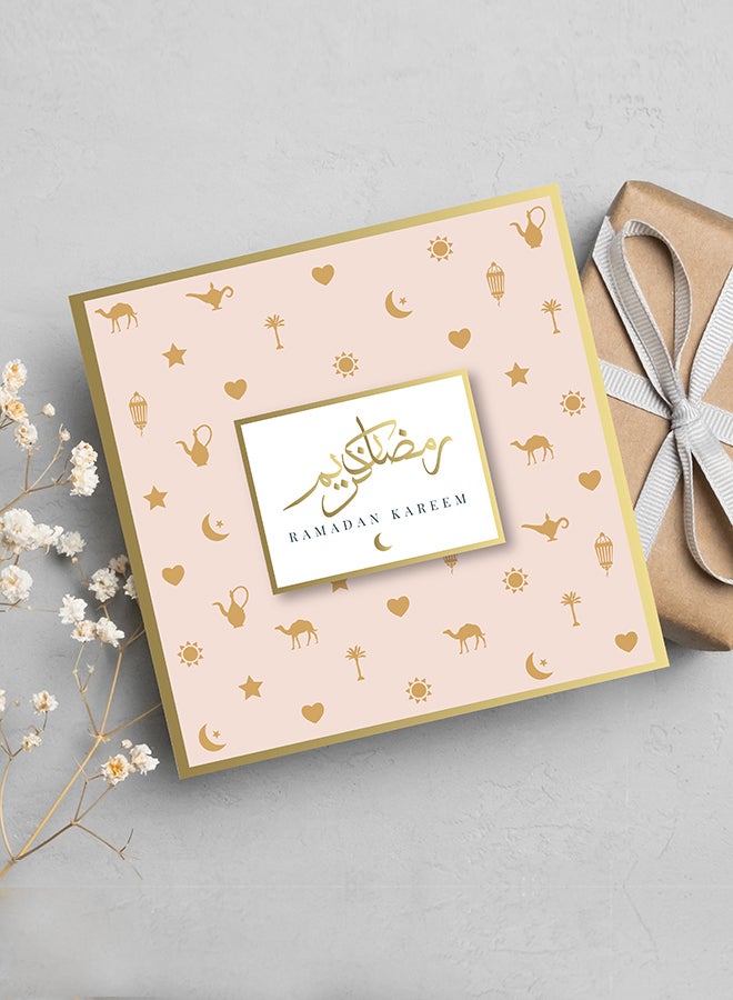 Share the Love Ramadan Kareem - 15 cm x 15 cm Square Greeting Card