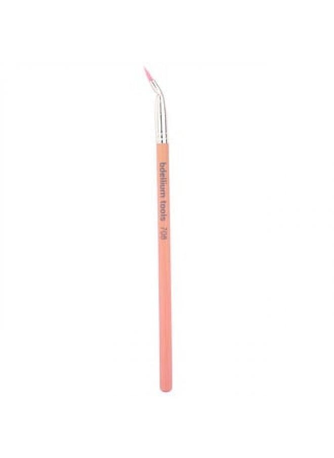 Bdellium Tools Bdellium Tools Pink Bambu Series Eyes 708 1 Bent Eyeliner Brush 