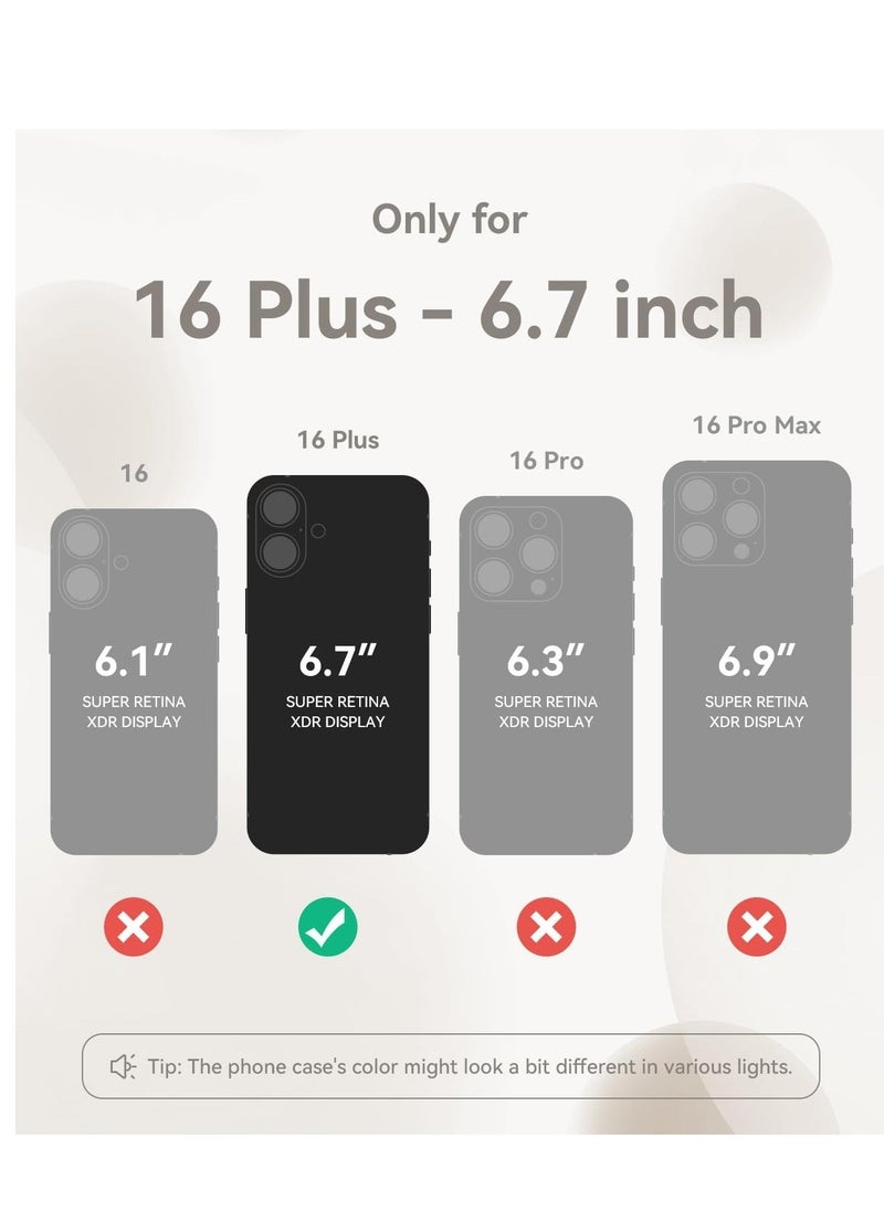 Raxoom iPhone 16 Plus Case – Upgraded Silicone Phone Cover with Camera Protection, Compatible with MagSafe, Anti-Scratch Microfiber Lining & 2 Screen Protectors – Stone - Image 2