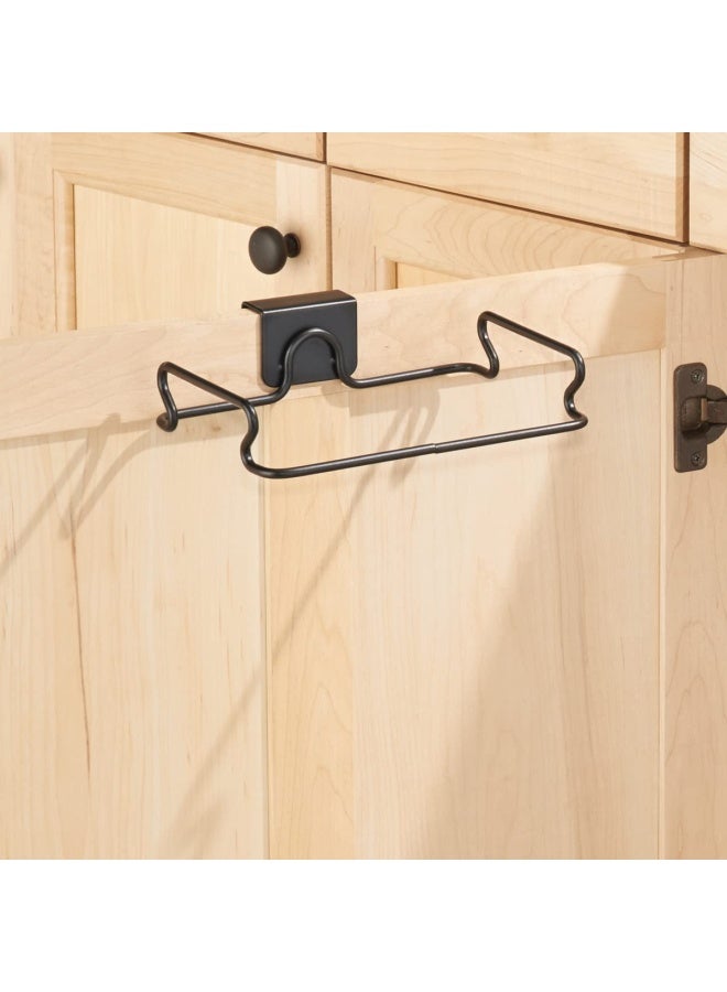 IDesign InterDesign Classico Over Cabinet Plastic Bag Holder  Storage Organizer for Kitchen Bronze - Image 3