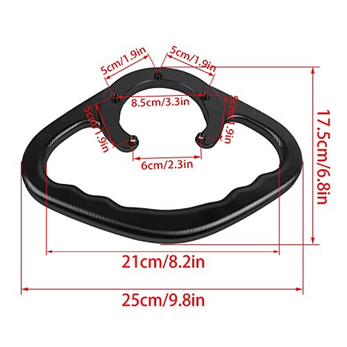 HAONEL Fuel Gas Tank Handle Motorcycle Rear Passenger Grab Bar Aluminum Replacement for Suzuki GSX-R 600 750 GSXR750 GSXR750 GSX650 GSXR600 GSX GSX-S1000 GSX-S1000F Accessories Aftermarket Parts - Image 5