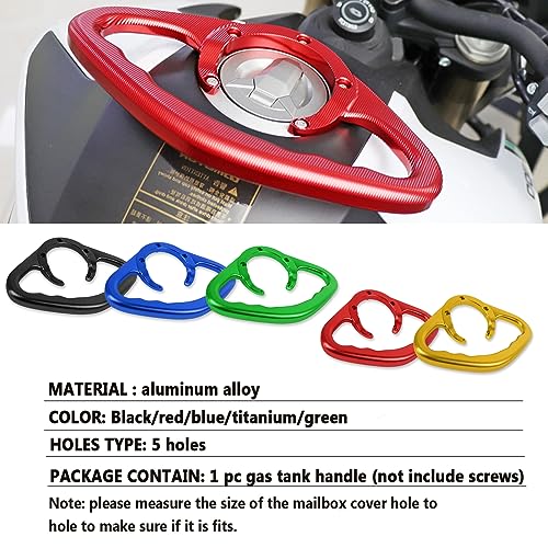 HAONEL Fuel Gas Tank Handle Motorcycle Rear Passenger Grab Bar Aluminum Replacement for Suzuki GSX-R 600 750 GSXR750 GSXR750 GSX650 GSXR600 GSX GSX-S1000 GSX-S1000F Accessories Aftermarket Parts - Image 4