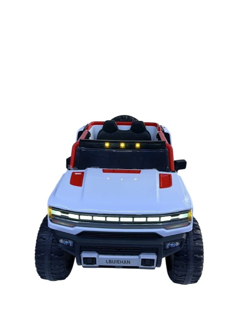 هامر سيارة جيب كهربائية للركوب - طراز هامر، بطارية ١٢ فولت، دفع رباعي مع تحكم عن بُعد ويدوي - Image 1