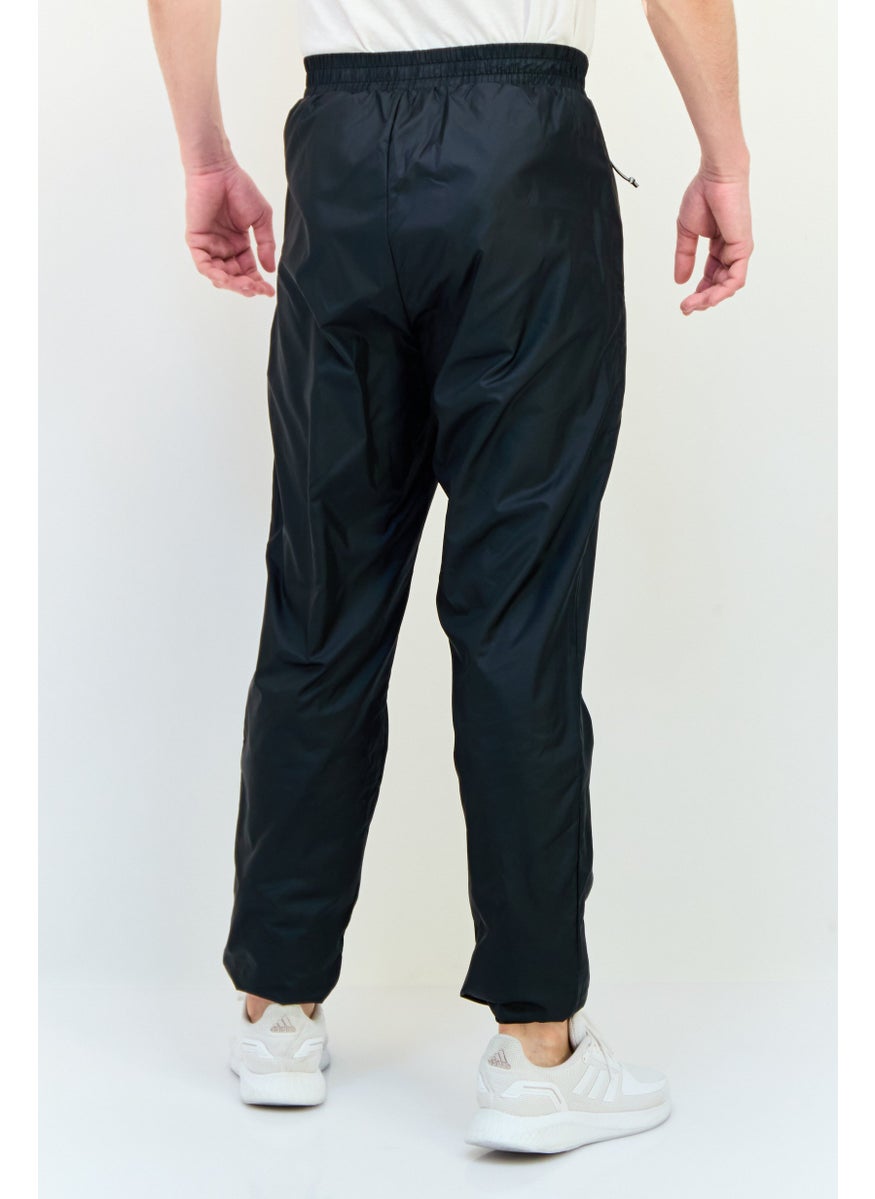 Reebok Men Sportswear Fit Drawstring Training Track Pants, Black  - Image 2
