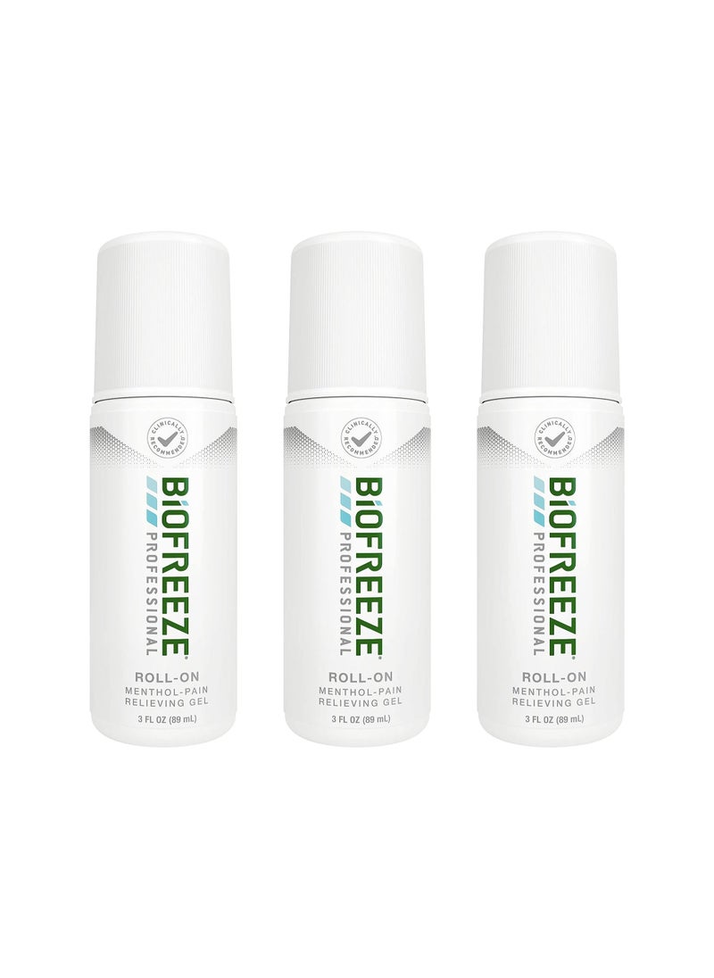 Biofreeze - Biofreeze Professional Pain Relief Roll-On Pack of 3 - Image 1