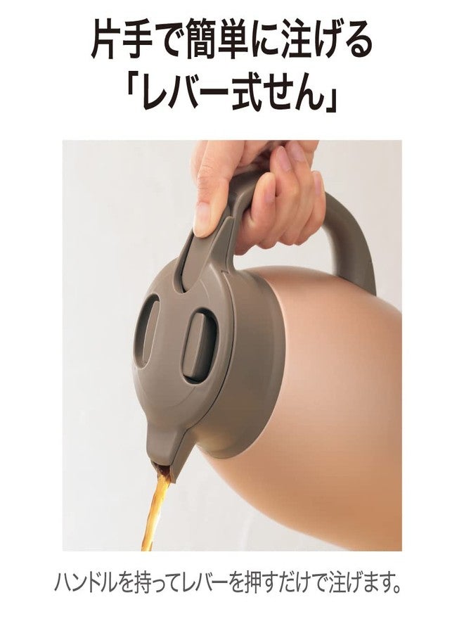 زوجيروشي إبريق زوجيروشي SH-HC10NU المصنوع من الفولاذ المقاوم للصدأ، سعة 1 لتر، لون نحاسي مطفي - Image 2