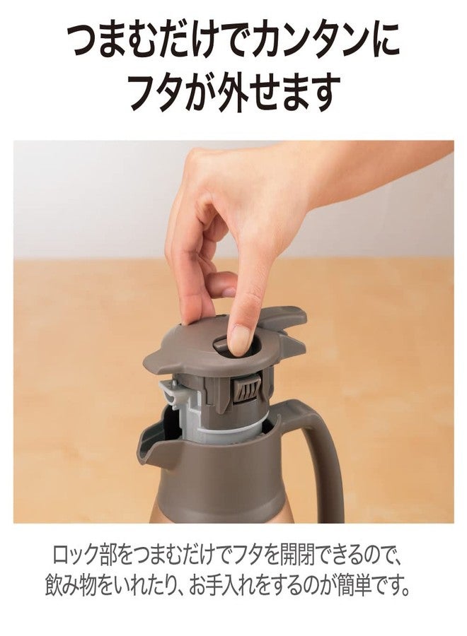 زوجيروشي إبريق زوجيروشي SH-HC10NU المصنوع من الفولاذ المقاوم للصدأ، سعة 1 لتر، لون نحاسي مطفي - Image 5