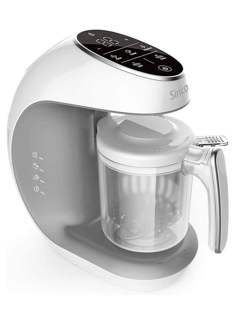 Sinco Baby Food Maker Food Processor Infants and Toddlers 7 in 1 Touch Control Food Making Machine with Steam Cooker, Blender, Chopper, Defroster, Reheater, Disinfector and Auto Cleaning