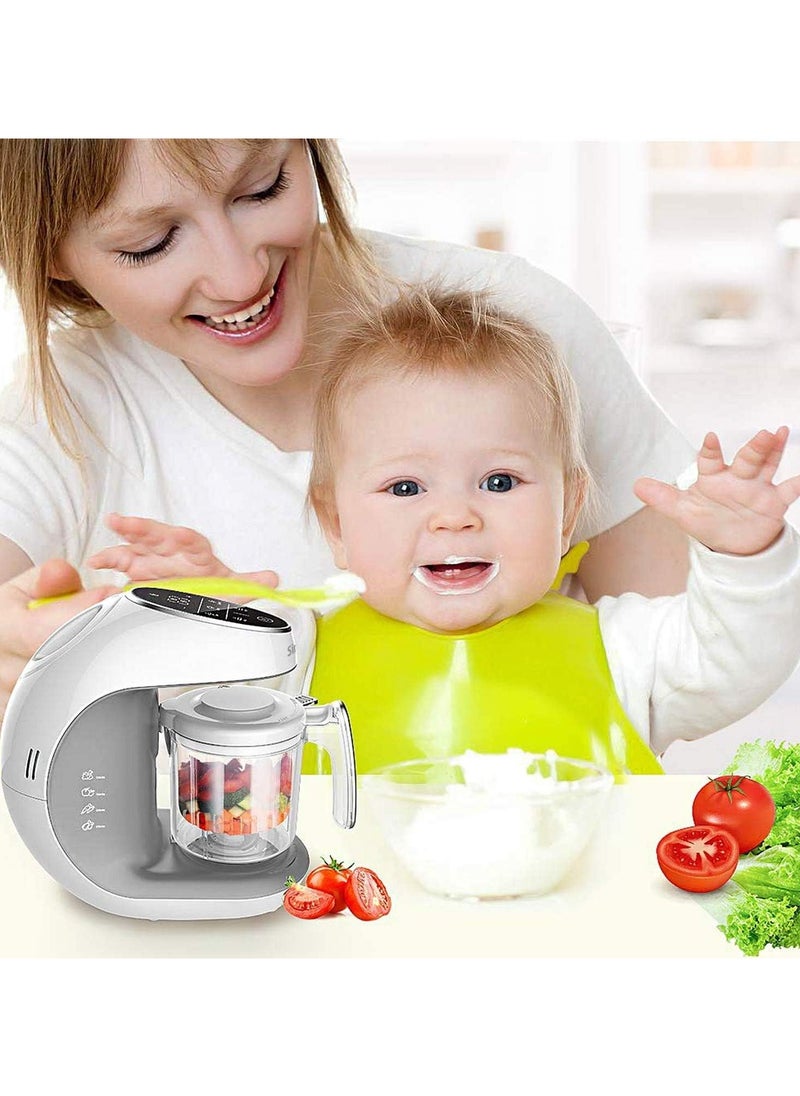 SINCO - ماكينة صنع طعام الأطفال من سينكو، محضرة الطعام للرضع والأطفال الصغار 7 في 1، ماكينة صنع الطعام تعمل باللمس مع طباخ بخار، خلاط، مفرمة، مزيل الصقيع، إعادة التسخين، المطهر والتنظيف التلقائي - Image 1
