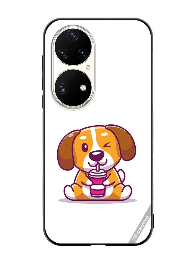 VR CREATIVE Protective Case Cover For Huawei P50 Pro Cute Dog Design Multicolour - Image 1