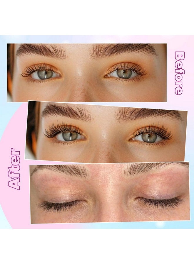 zanlufly Lash Clusters Wispy Eyelash Clusters C Curl Individual Lashes zanlufly Natural 300Pcs Cluster Lashes Eyelash Extension 10 12 14MM DIY Lash Extension - Image 4