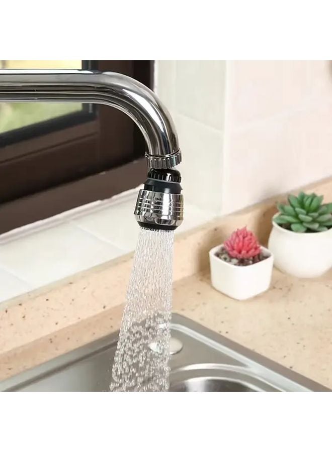 Silvery Faucet Aerator Adjustable Spray Head Water Flow Regulator Splash Filter Easy Installation - Image 4