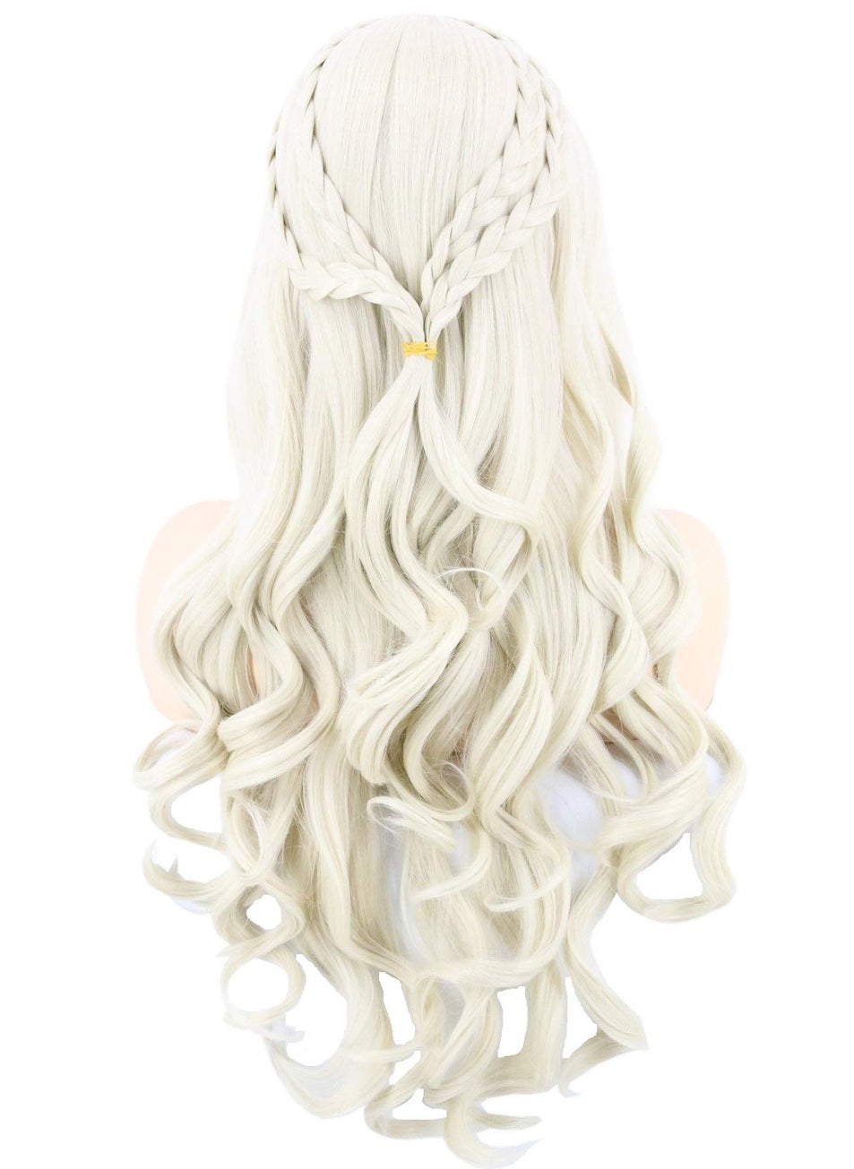 Topcosplay Topcosplay Women Wigs Blonde Long Curly Wavy Cosplay Halloween Costume Party Wigs 