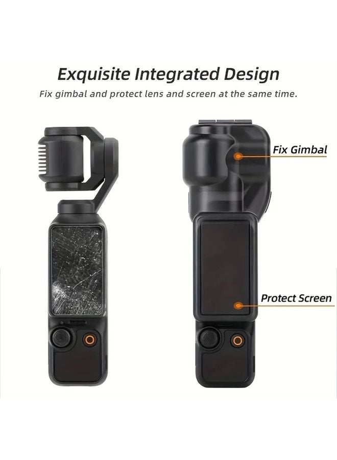 DJI Osmo Pocket 3 Protective Cover ABS PC Flip Open Dustproof Gimbal Screen Protector - Image 2