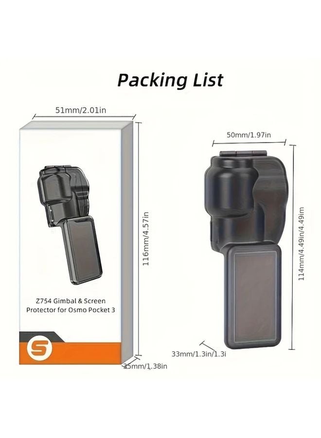 DJI Osmo Pocket 3 Protective Cover ABS PC Flip Open Dustproof Gimbal Screen Protector - Image 4