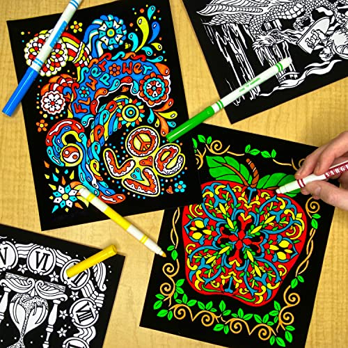 Stuff2Color Super Pack of 18 Fuzzy Velvet Coloring Posters (Creative Edition) - Great for Family Time, Arts & Crafts, Travel, Classrooms, Care Facilities [All Ages Coloring: Girls, Boys, Adults, Toddlers, Teens] - Image 3