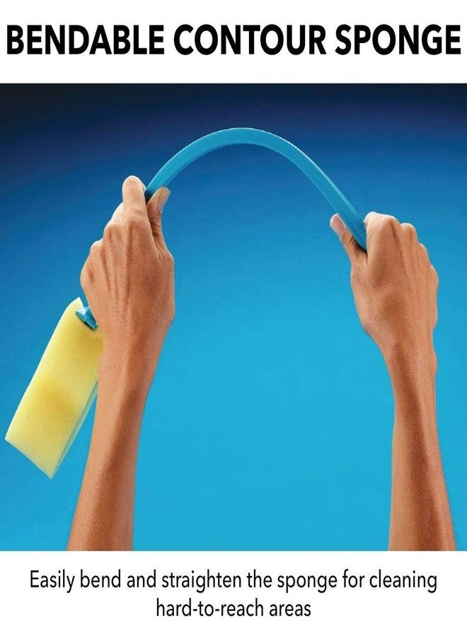 Sammons Preston Bendable Sponge, Contour Polyfoam Sponge with Long Handle for Easy Washing, Washer and Scrubber Cleaning Aid, Extended Reacher for Limited Range of Motion - Image 3