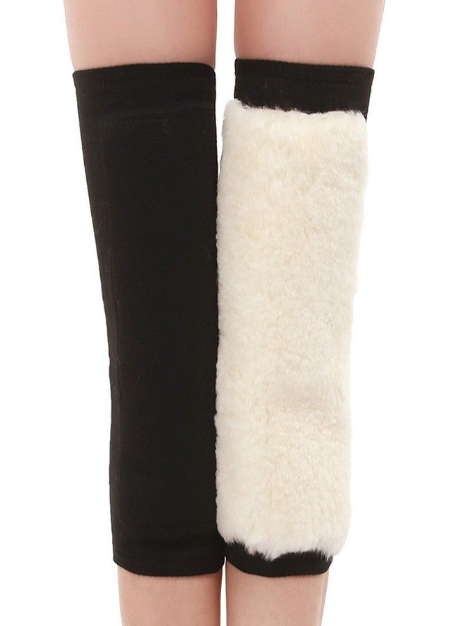 JUMISEE Men Women Warm Fleece Lined Knee Brace Leg Warmer Thermal Leg Sleeve Knee Support for Arthritis Pain Relief Yoga - Image 2