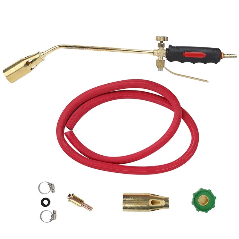 كلاراكو قاذف اللهب بالغاز المسال، نحاس مزدوج الفتح YD 35 مقاوم لدرجات الحرارة العالية لا يسبب تسرب أداة لحام Spitfire مطلية بالحديد شعلة قاذف اللهب بالغاز - Image 5