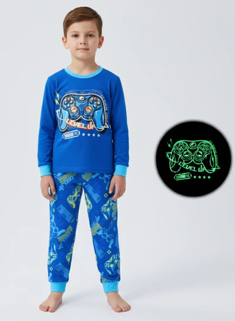 بيبي كلو Glow Gaming Controller Boys Cotton Night Suit