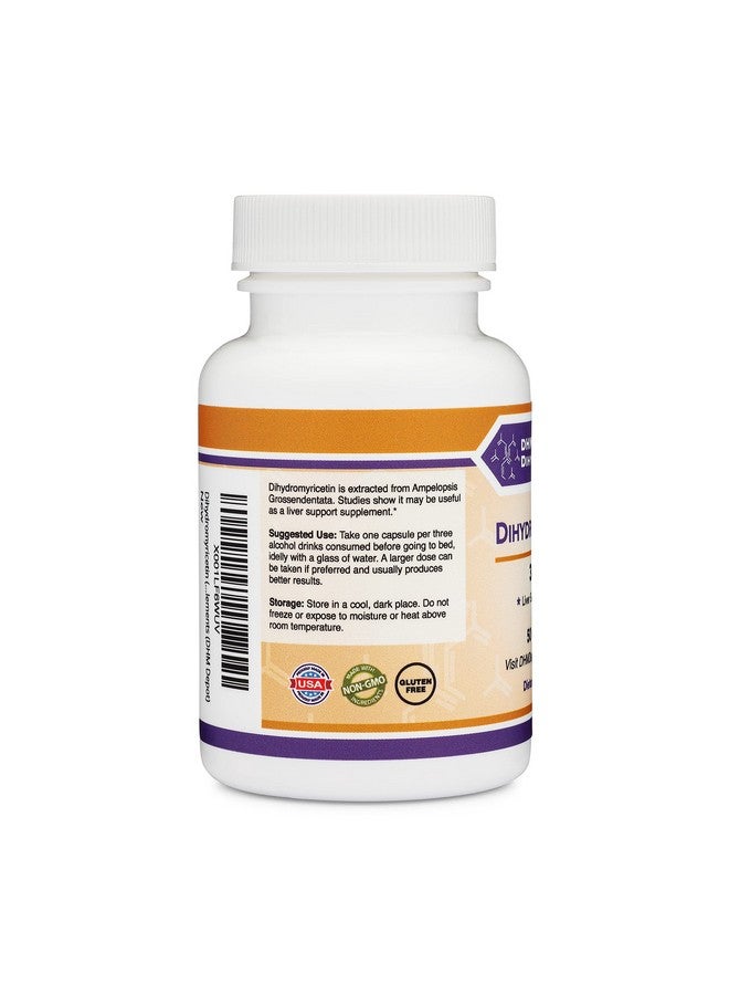 Double Wood Supplements Dihydromyricetin (Dhm) 50 Capsules 300Mg Liver Support Supplement (Third Party Tested) Manufactured In The Usa (Dhm Depot) - Image 4