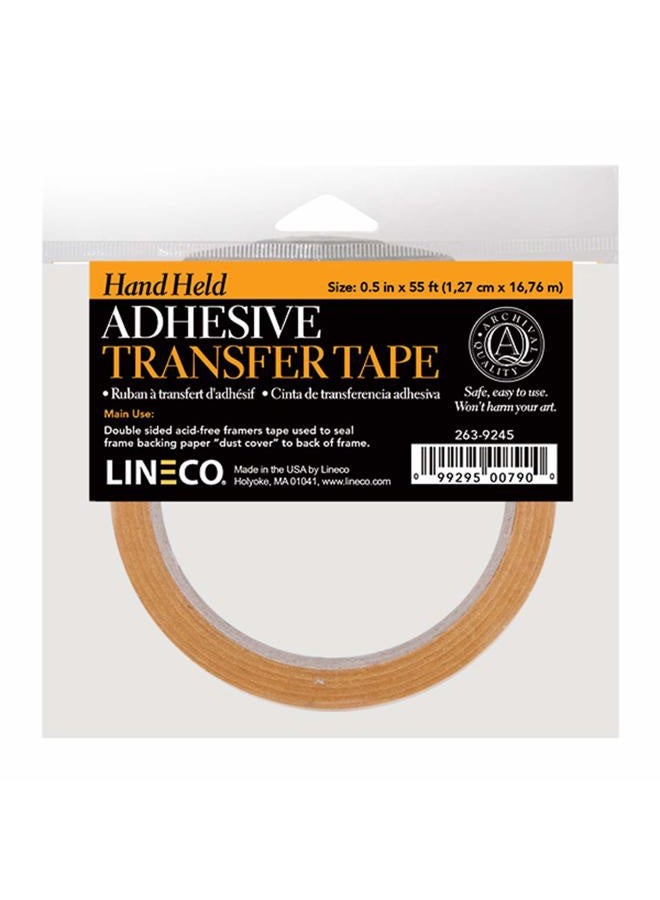 Lineco , Reverse Wound Acid Free 2 mil Adesive Transfer Hand Held ATG Tape. Used in Picture Framing, Mounting of Materials Such as Paper, Wood, Plastics, and Metals - Image 1