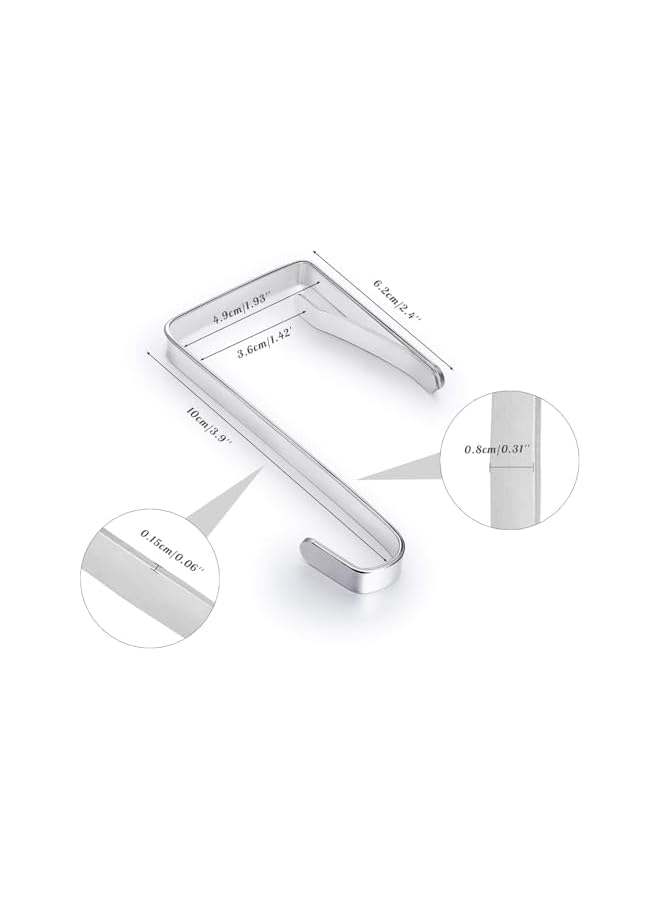 PROMASS 16Pcs Over The Door Hook,Door Hanger Hook for Bags&Clothes,Over The Door Organizer Hanger for Towel&Wreath - Image 2