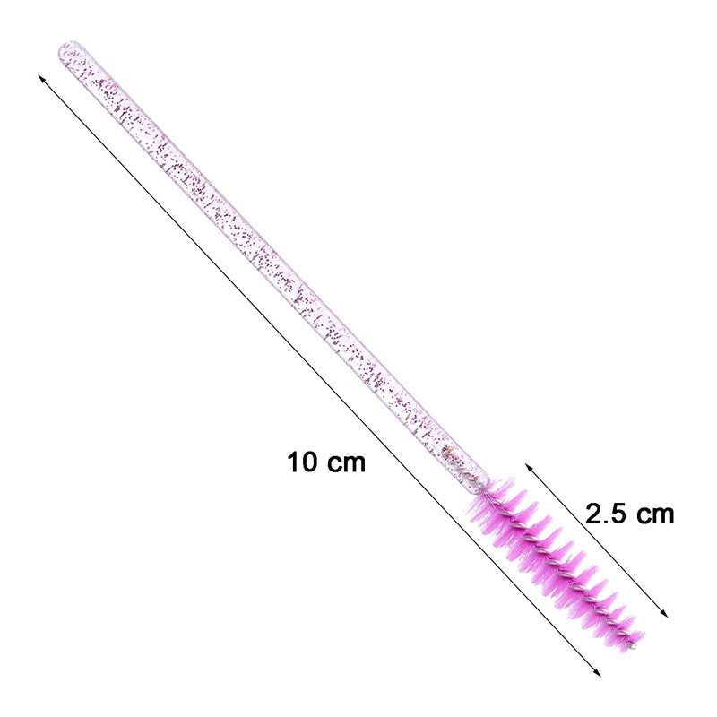 Tbestmax 500 Disposable Mascara Wands Eyelash Brush Spoolies for Eyebrow Eye Lash Extension Colorful - Image 2