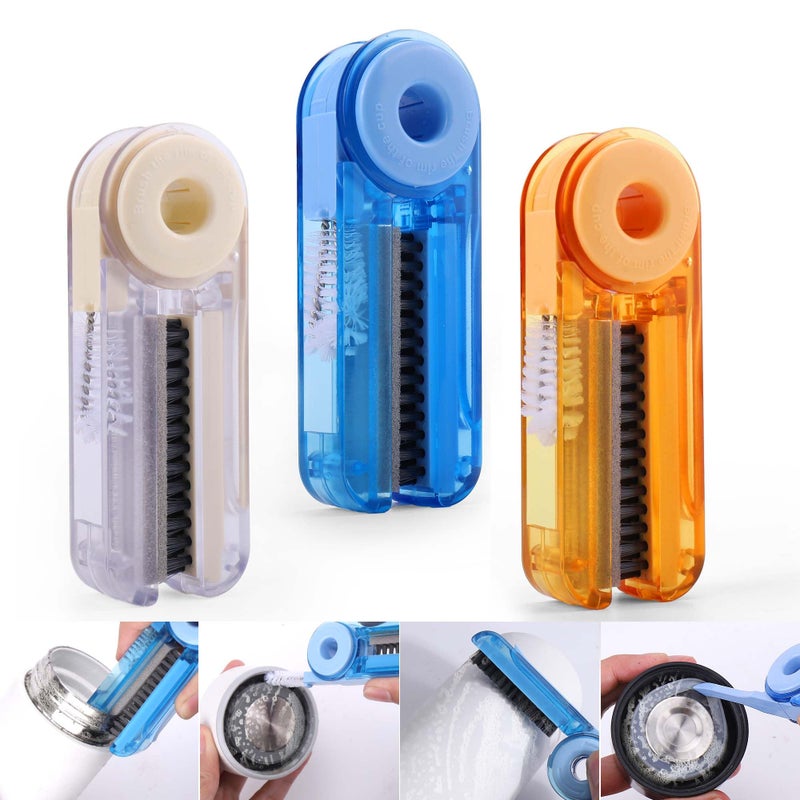 Xangnier 4 In 1 Multifunctional Cleaning Brush 3 Pack Water Bottle Cleaner Brush Bottle Gap Cleaner Brush Cup Cover Cleaning Brush Cup Crevice Cleaning Tools Home Kitchen Cleaning Tools - Image 1