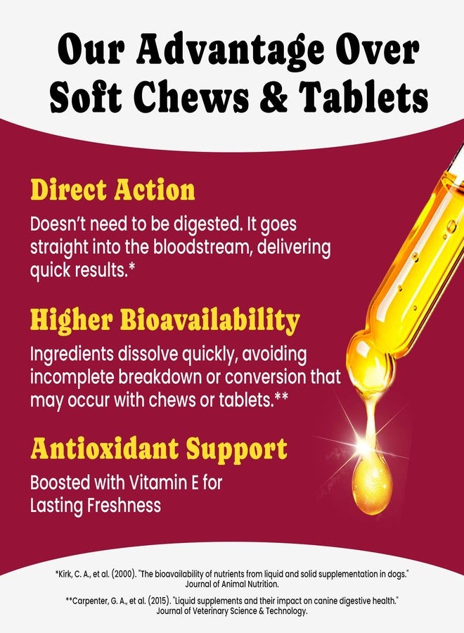 BuddyCheer Glucosamine for Dogs, Liquid Hip and Joint Supplement, Chondroitin Drops for Dogs, Joint Drops for Dog, Dog Supplement for Mobility Pain Relief - 60ml - Image 3
